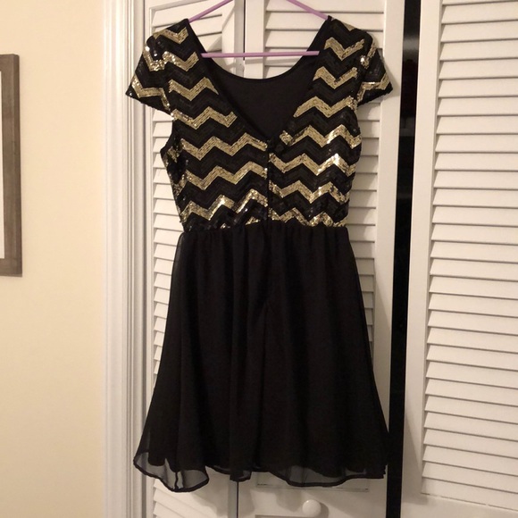 Rue21 Chevron Sequined Dress - Picture 2 of 3